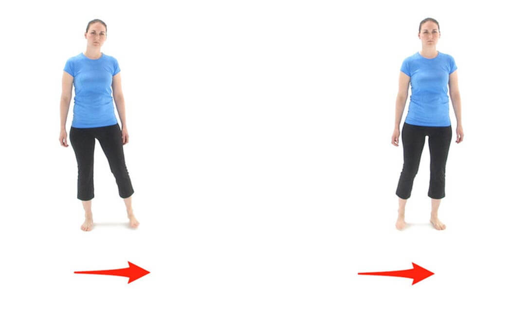 Side step exercise steps
