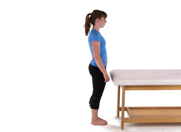 Photo of standing balance exercise steps