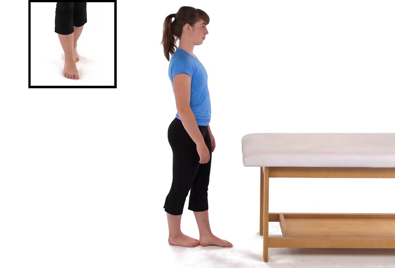 Photos of tandem stance exercise