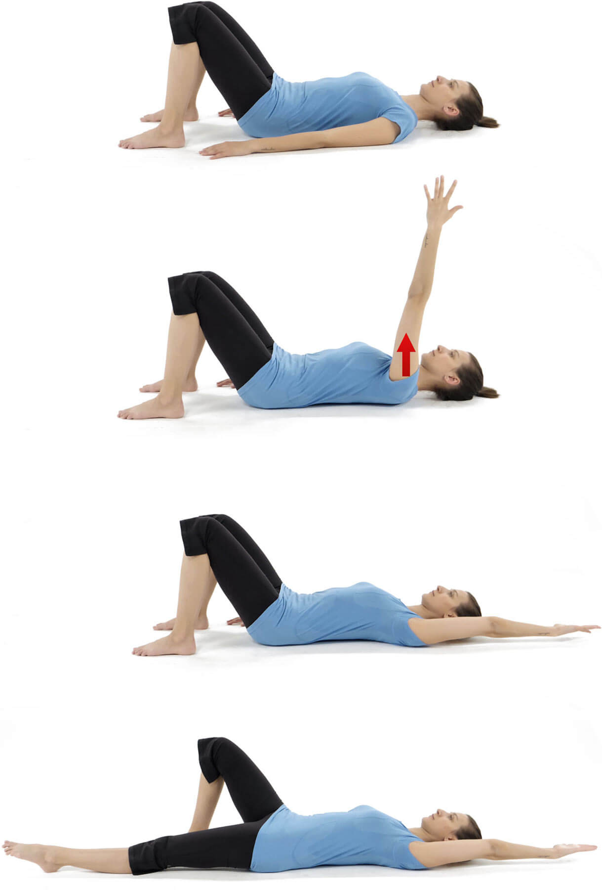Photos of steps for arm and leg lengthener