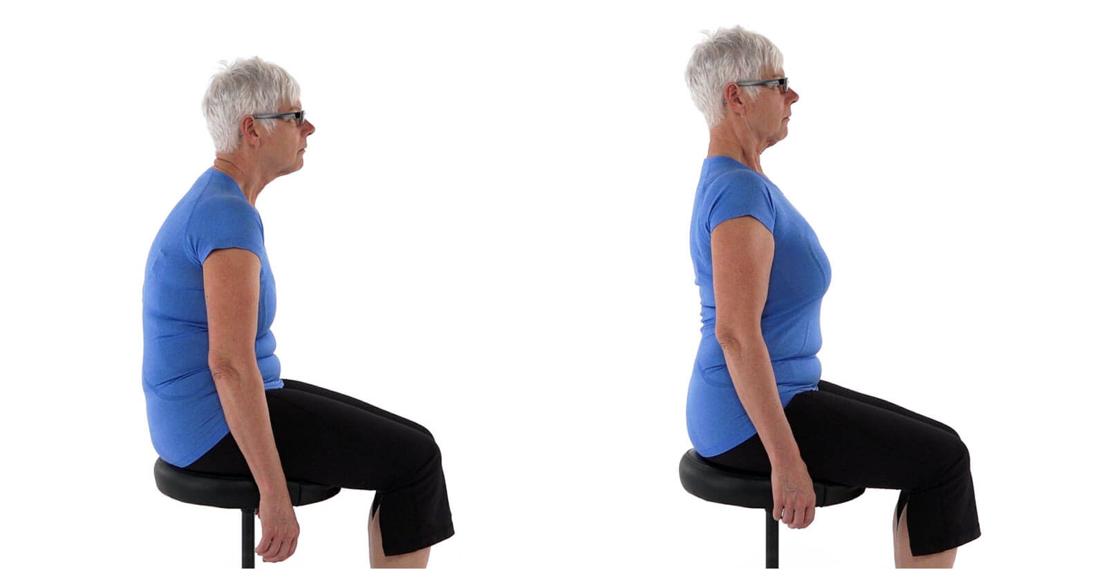Photos of proper sitting posture