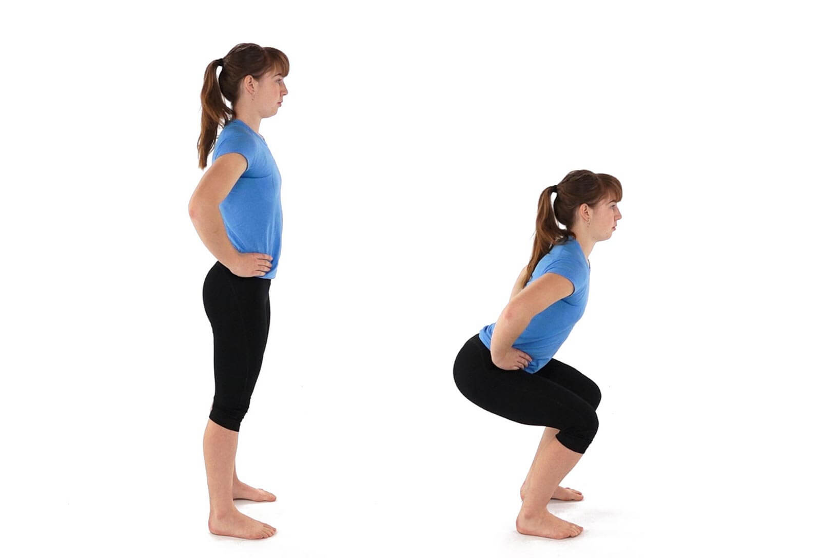Photo of steps for squat