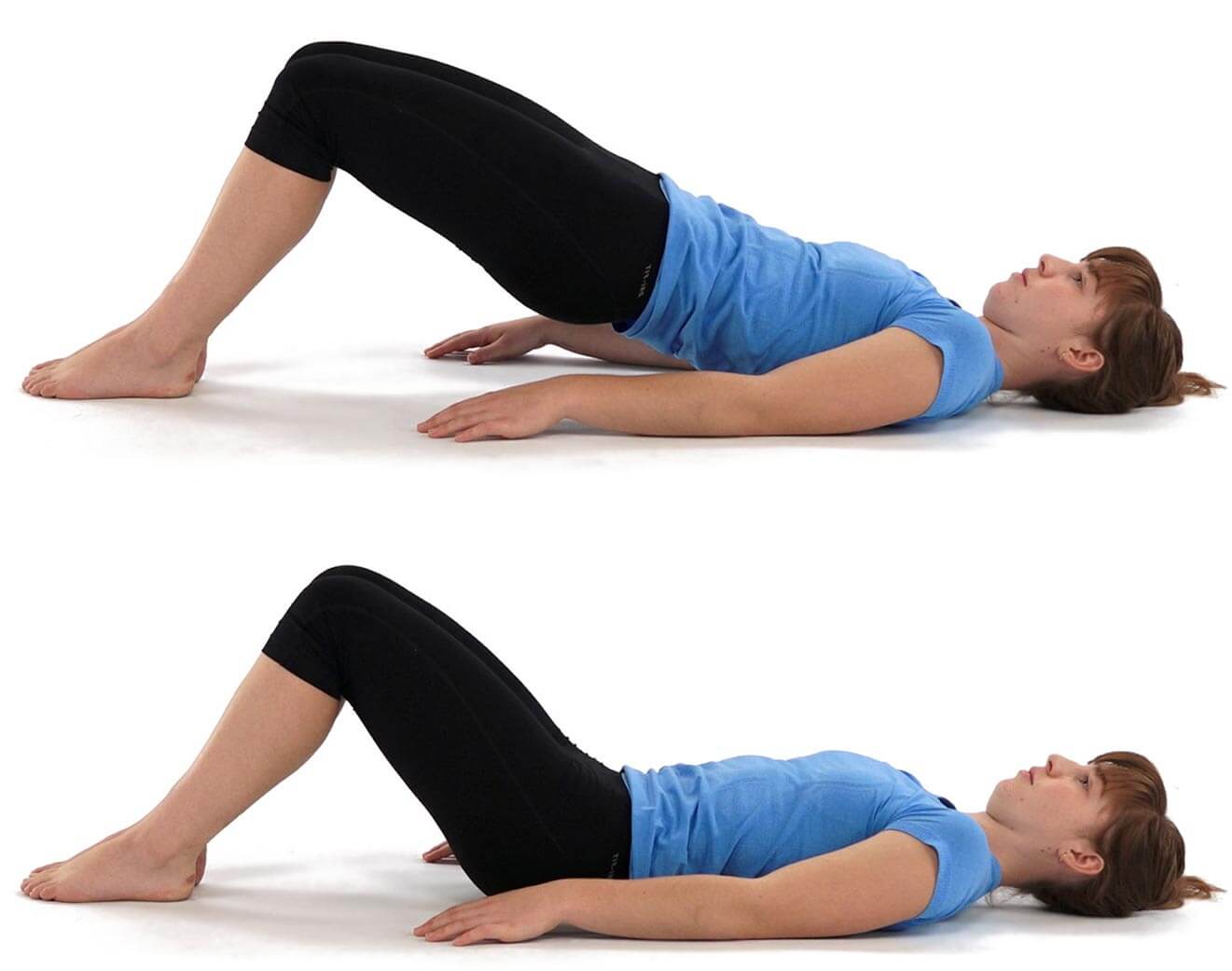 Photo of glute bridge steps