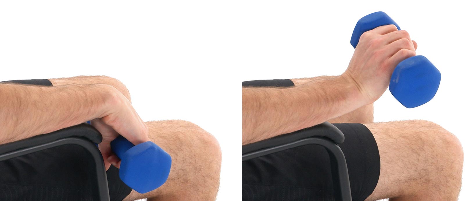 Photos of wrist extension steps