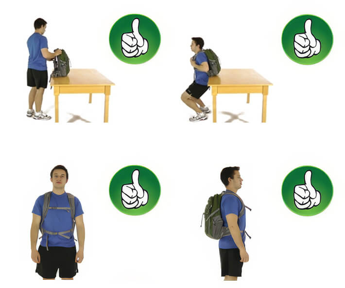How to wear a backpack