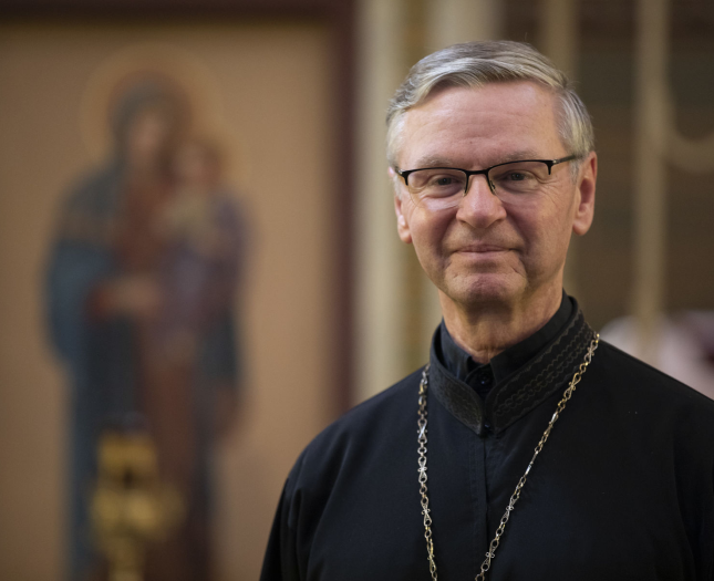 Headshot of Most Reverend David Motiuk, Bishop of the Ukrainian Catholic Eparchy of Edmonton