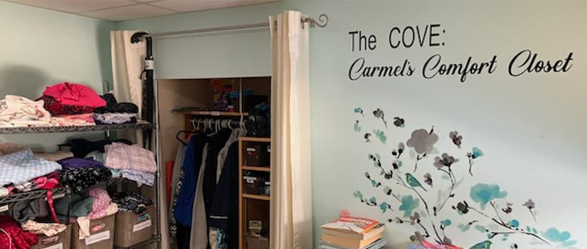 A closet at St. Joseph's Home in Medicine Hat is filled with essentials for hospice patients.