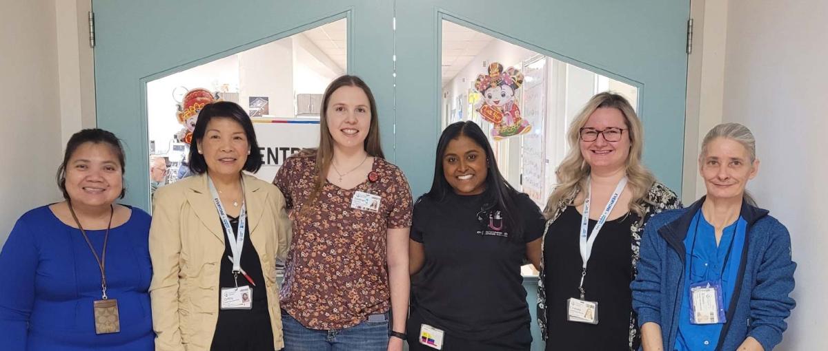 The Community Day Support Program team pose for a photo at St. Joseph's Auxiliary Hospital in Edmonton.