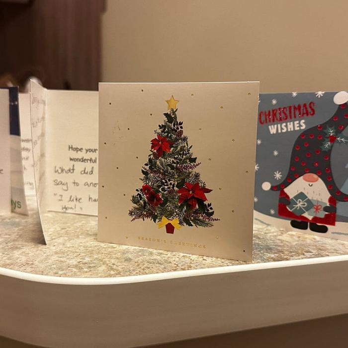 Christmas cards received by Evanston Summit residents