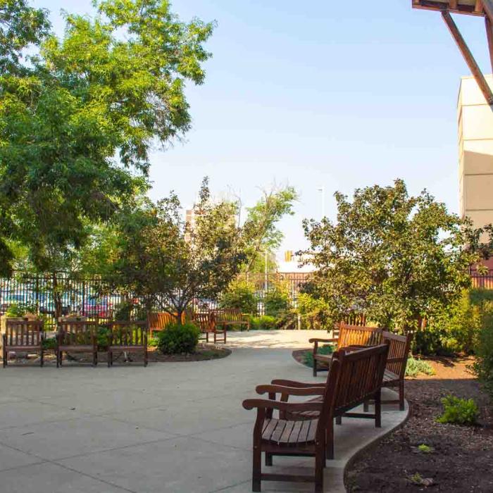 Courtyard of Villa Caritas