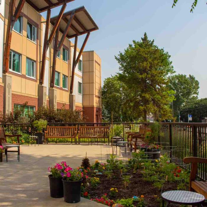 Courtyard of Villa Caritas