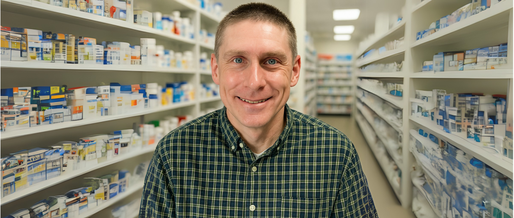 Brian Thiessen is a pharmacist at St. Mary's Hospital in Camrose.