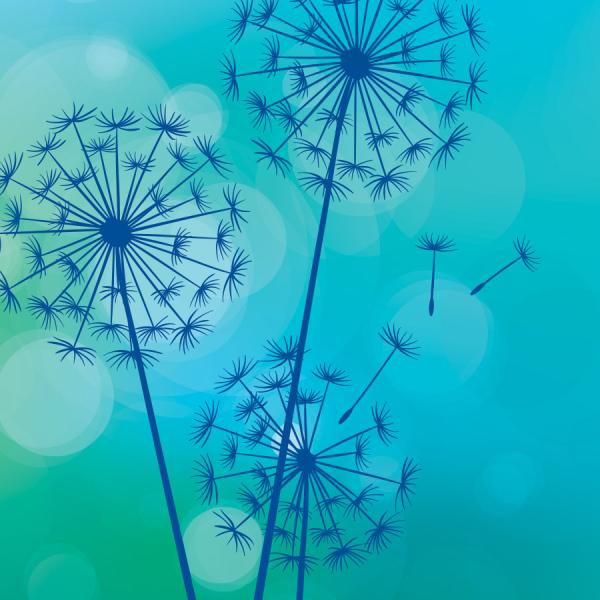 Palliative Education and Research Conference Palliative care dandelion graphic